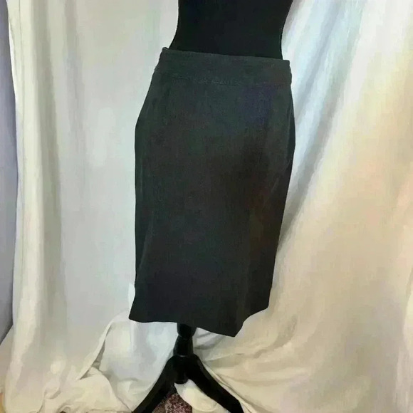 Gap Y2k gray pencil midi skirt womens size 2 - Picture 2 of 8